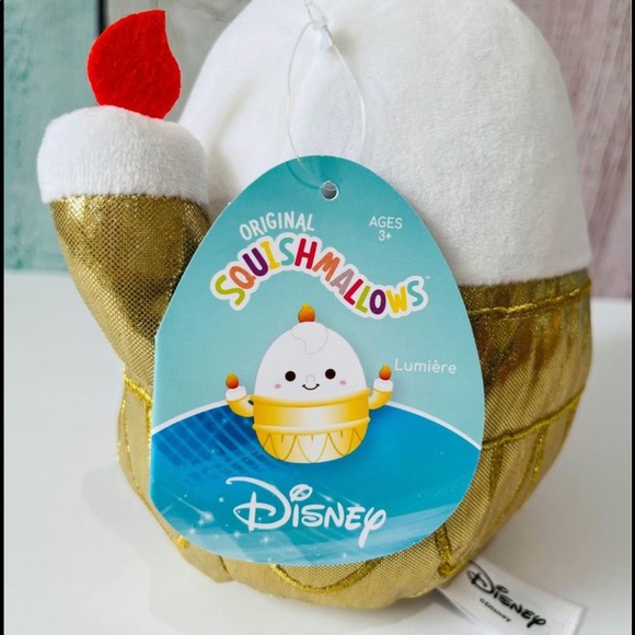 NWT Squishmallows Disney The Beauty And The Beast Lumiere & Belle Bundle 7” - Picture 7 of 7